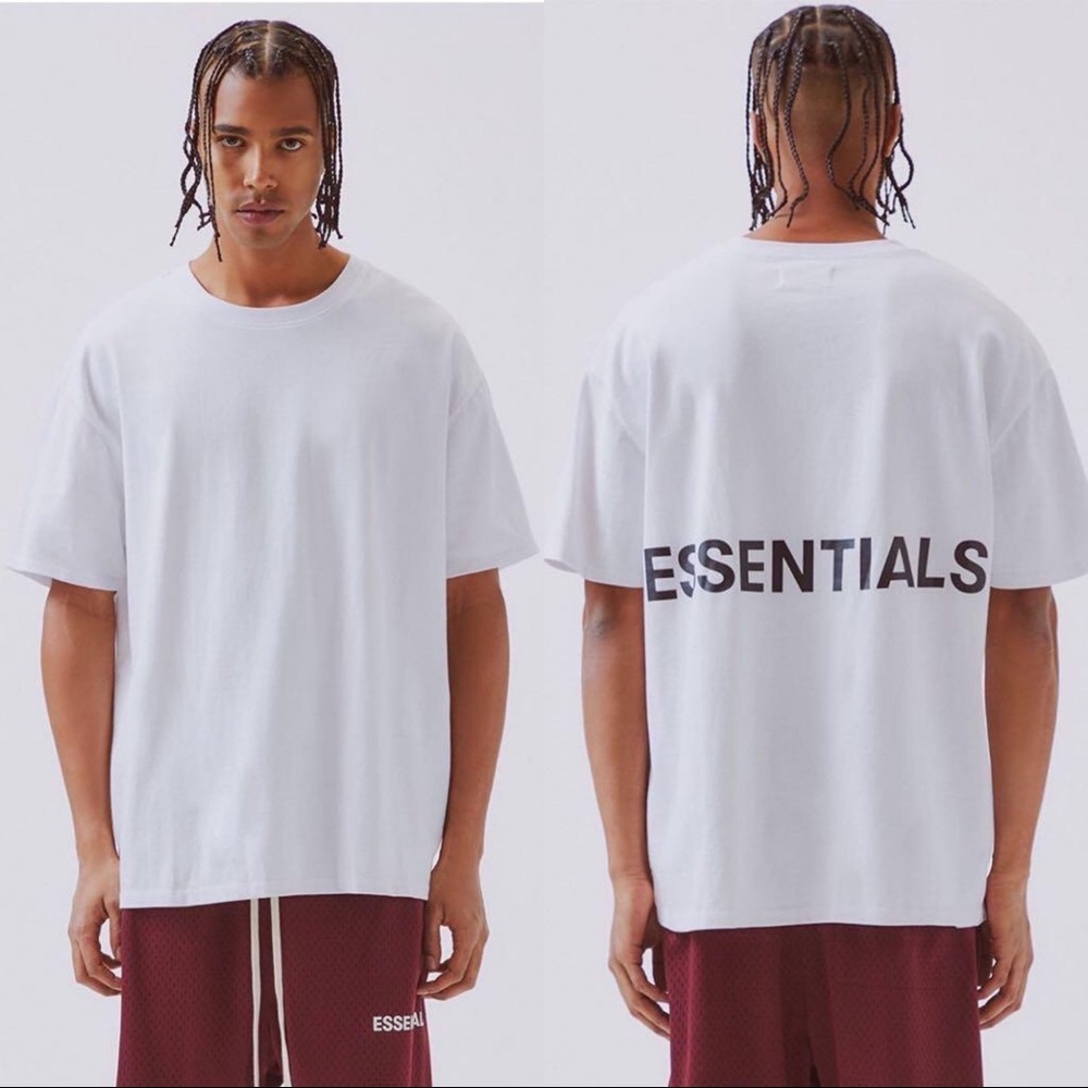 Essentials box logo t-shirt tee
